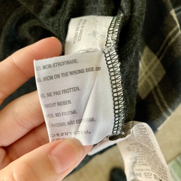 Weekend by max mara ruffly plaid prairie button down long sleeve blouse blue - Picture 11 of 11